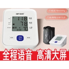 海氏海诺电子血压测量仪家用精准臂式血压仪家庭用级语音大屏 海氏海诺电子血压